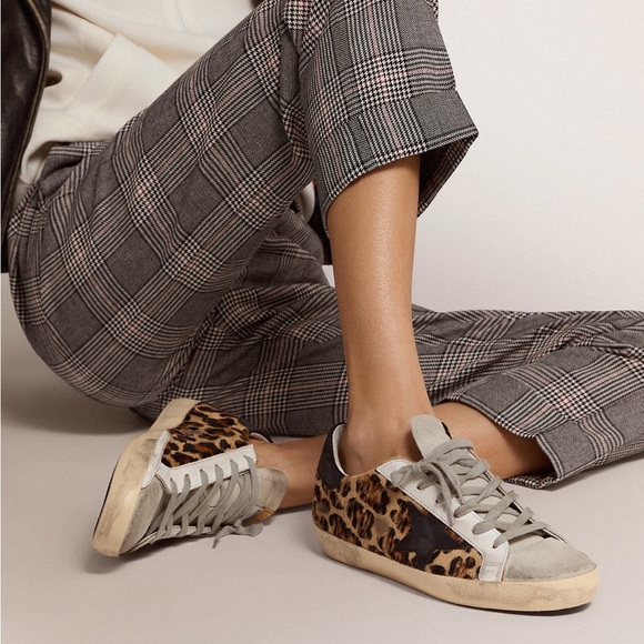 Golden Goose Shoes - Golden Goose Superstar Sneaker in Leopard/Black Leather sz 37 New in Box